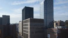 View of Mount Sinai Health System buildings in Manhattan