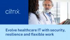 Citrix event title with photo of doctor