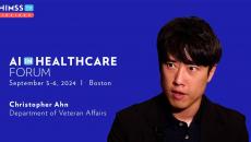 Christopher Ahn at the U.S. Department of Veteran Affairs_AI in Healthcare Forum 2024