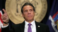 New York Gov. Andrew Cuomo at a press briefing