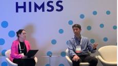 From left to right, Erica Matti and Joshua Legler at HIMSS24