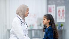 Doctor talking to patient