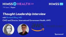 Dr. Rowland Illing, CMO and director of International Government Health for Amazon Web Services