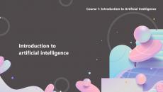 Introduction to artificial intelligence thumbnail with pastel graphics