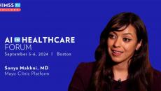 Dr. Sonya Makhni at Mayo Clinic Platform_AI in Healthcare Forum 2024