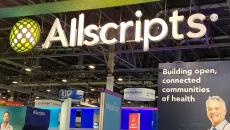 The Allscripts booth at HIMSS