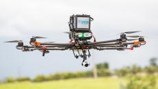 merck drone flying in the air