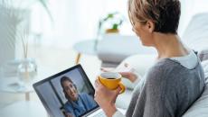 Telehealth visit via tablet