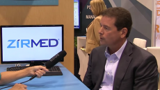 Tom Butts, CEO of Zirmed, being interviewed at HIMSS15.