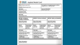 CHAI applied model card