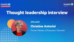 Christine Antorini former Denmark minister of education_HIMSS24 Europe