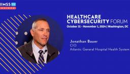 Jonathan Bauer at Atlantic General Hospital_Healthcare Cybersecurity Forum 2024