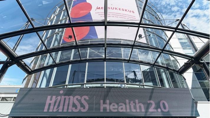 HIMSS Europe conference entrance.