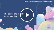 The power of generative AI for learning thumbnail with pastel graphics