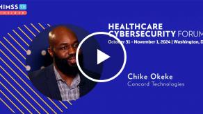 Chike Okeke at Concord Technologies_Healthcare Cybersecurity Forum 2024