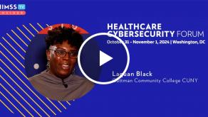 Laquan Black at Guttman Community College CUNY_Healthcare Cybersecurity Forum 2024