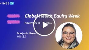 Marjorie Rosen at HIMSS_Global Health Equity Week 2024