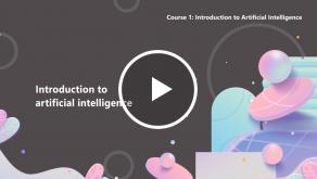 Introduction to artificial intelligence thumbnail with pastel graphics