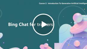 Bing Chat for trainers thumbnail with pastel graphics