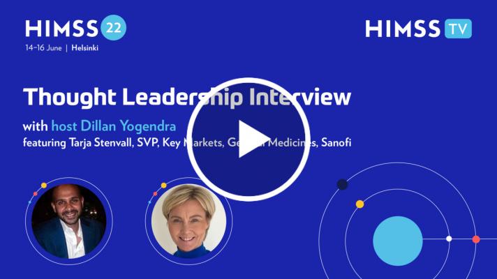 Tarja Stenvall, SVP of key markets and general medicines at Sanofi and Dillan Yogendra